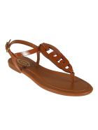 Tod's Side Buckled Flat Sandals Tod's Side Buckled Flat Sandals - Mattone