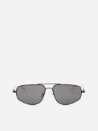 Bottega Veneta Metal Aviator Sunglasses Bottega Veneta Metal Aviator Sunglasses - Black, grey
