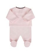 Fendi Pink Set With Double Ff For Baby Girl Fendi Pink Set With Double Ff For Baby Girl - Pink