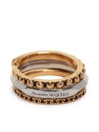 Alexander McQueen Linked Rings Alexander McQueen Linked Rings - Antique Gold Silver