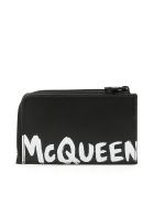 Alexander McQueen Graffiti Logo Pouch Alexander McQueen Graffiti Logo Pouch - BLACK WHITE (Black)