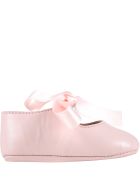 Gallucci Pink Ballet-flats For Baby Girl Gallucci Pink Ballet-flats For Baby Girl - Pink