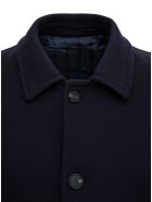 Tagliatore Single-breasted Coat In Blue Wool Tagliatore Single-breasted Coat In Blue Wool - Blu