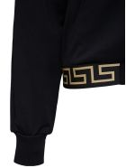 Versace Hoodie In Technical Jersey Versace Hoodie In Technical Jersey - Black