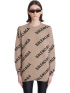 Balenciaga Knitwear In Beige Wool Balenciaga Knitwear In Beige Wool - beige