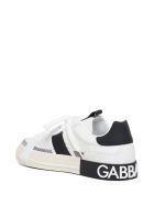 Dolce & Gabbana Custom 2.0 Leather Sneakers With Logo Dolce & Gabbana Custom 2.0 Leather Sneakers With Logo - White