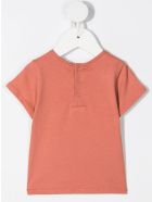 Crystal Embellished Logo T-shirt Chloé Crystal Embellished Logo T-shirt - Mattone