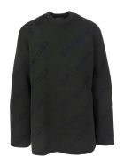 All-over Diag Logo Dark Green And Black Unisex Pullover Balenciaga All-over Diag Logo Dark Green And Black Unisex Pullover - Dark green/ink