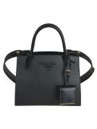 Prada Embossed Logo Tote Prada Embossed Logo Tote - Black