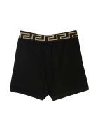 Young Versace Black Shorts Young Versace Black Shorts - Nero