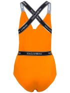 Dolce & Gabbana Orange Swimsuit With Logo Dolce & Gabbana Orange Swimsuit With Logo - Orange