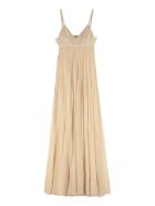 Alberta Ferretti Long Chiffon Dress Alberta Ferretti Long Chiffon Dress - Beige