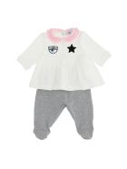 Chiara Ferragni Coordinated Eyestar Onesie Chiara Ferragni Coordinated Eyestar Onesie - White