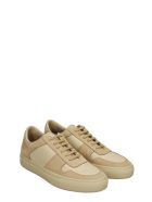 Common Projects Bball Low Sneakers In Powder Leather And Fabric Common Projects Bball Low Sneakers In Powder Leather And Fabric - powder