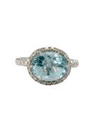Lo Spazio Aqua Lucente Ring(H) Lo Spazio Jewelry Lo Spazio Aqua Lucente Ring(H) - Sky_Blue