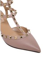 Valentino Garavani Rockstud Beige Leather Pumps With Studs Valentino Garavani Rockstud Beige Leather Pumps With Studs - Beige