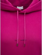 Saint Laurent Pink Jersey Hoodie With Logo Saint Laurent Pink Jersey Hoodie With Logo - Fuxia