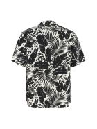 Printed Silk Shirt Saint Laurent Printed Silk Shirt - Gesso/Nero