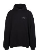 Unisex Black Balenciaga Corporate Hoodie Balenciaga Unisex Black Balenciaga Corporate Hoodie - Black/white