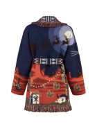 Alanui Wool And Cashmere Blend Cardigan Alanui Wool And Cashmere Blend Cardigan - blue