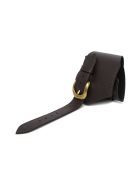 Federica Tosi Brown Leather Belt With Double Buckle Federica Tosi Brown Leather Belt With Double Buckle - Brown