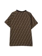 Fendi Brown T-shirt Fendi Brown T-shirt - Arancio/rosa