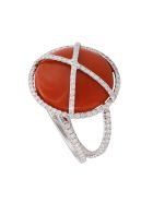 Lo Spazio Mare di Stelle Ring Lo Spazio Jewelry Lo Spazio Mare di Stelle Ring - Red