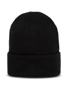 Alexander McQueen Wool And Cashmere Hat With Logo Alexander McQueen Wool And Cashmere Hat With Logo - Black