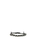 Alexander McQueen Skull Friendship Bracelet Alexander McQueen Skull Friendship Bracelet - Nero