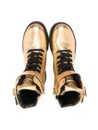Balmain Gold Ankle Boots With Application Balmain Gold Ankle Boots With Application - Oro
