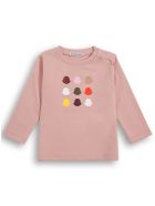 Moncler Long-sleeved Pink Cotton T-shirt Moncler Long-sleeved Pink Cotton T-shirt - Pink