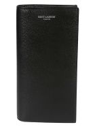 Logo Stand-up Billfold Wallet Saint Laurent Logo Stand-up Billfold Wallet - Nero