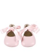 Gallucci Pink Ballet-flats For Baby Girl Gallucci Pink Ballet-flats For Baby Girl - Pink