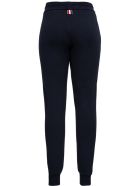 Thom Browne Blue Cotton Jogger With Rwb Stripe Inserts Thom Browne Blue Cotton Jogger With Rwb Stripe Inserts - Blu