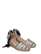 Castañer Cici Wedges In Beige Canvas Castañer Cici Wedges In Beige Canvas - beige