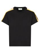 Fendi Black T-shirt For Girl With Colorful Stripes Fendi Black T-shirt For Girl With Colorful Stripes - Gme Black