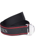 Alexander McQueen Selvedge Belt Alexander McQueen Selvedge Belt - Black Lust Red