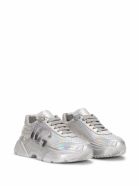 Dolce & Gabbana Daymaster Silver Colored Leather Sneakers Dolce & Gabbana Daymaster Silver Colored Leather Sneakers - Metallic