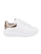 Woman White And Metallic Pink Oversize Sneakers Alexander McQueen Woman White And Metallic Pink Oversize Sneakers - White/rose gold