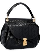 Miu Miu Leather Shoulder Bag Miu Miu Leather Shoulder Bag - black