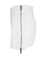 White Denim Mini Skirt With Zip Givenchy White Denim Mini Skirt With Zip - White