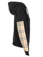 Burberry Aubree - Oversized Cotton Hooded Sweatshirt With Vintage Check Inserts Burberry Aubree - Oversized Cotton Hooded Sweatshirt With Vintage Check Inserts - Black
