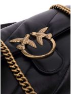 Pinko Love Crossbody Bag In Black Leather Pinko Love Crossbody Bag In Black Leather - Black