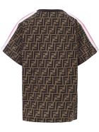 Fendi Kids Zucca T-shirt Fendi Kids Zucca T-shirt - Brown