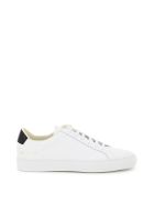 Common Projects Retro Low Leather Sneakers Common Projects Retro Low Leather Sneakers - WHITE BLACK (White)