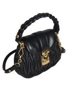 Miu Miu Matelassé Woven Shoulder Bag Miu Miu Matelassé Woven Shoulder Bag - Black