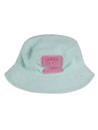 Chiara Ferragni Reversible Sponge Eyelike Hat Chiara Ferragni Reversible Sponge Eyelike Hat - Turchese