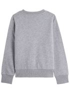 Grey Jersey Sweatshirt With Logo Moncler Grey Jersey Sweatshirt With Logo - GREY