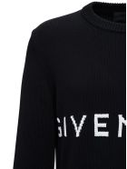 Givenchy Black Cotton Sweater With Logo Givenchy Black Cotton Sweater With Logo - Black
