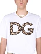 Dolce & Gabbana T-shirt With Leopard Patch Dolce & Gabbana T-shirt With Leopard Patch - BIANCO